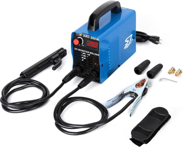 200Amp 110V IGBT Inverter Welder With LCD Display & Accessories - Energy-saving Arc Welding Machine