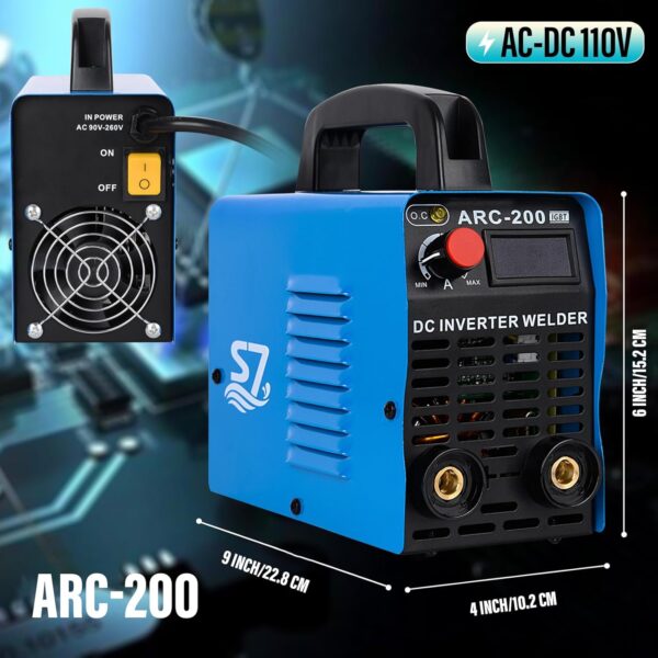 200Amp 110V IGBT Inverter Welder With LCD Display & Accessories - Energy-saving Arc Welding Machine - Image 2