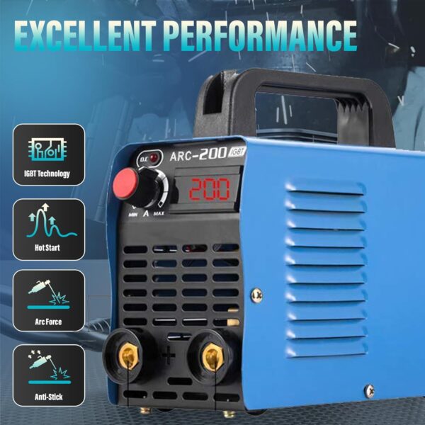 200Amp 110V IGBT Inverter Welder With LCD Display & Accessories - Energy-saving Arc Welding Machine - Image 5